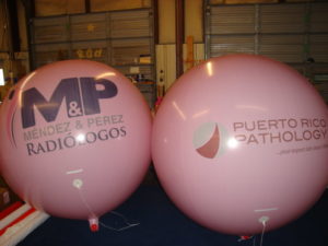 custom big helium balloons pink color